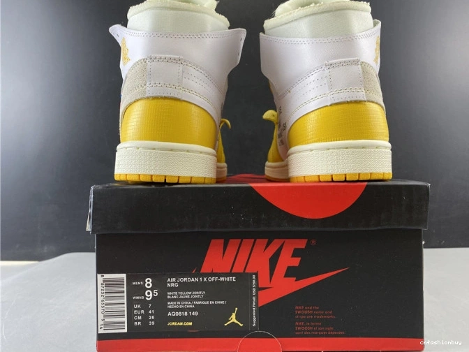 Yellow-Cone AQ0818-149 Jordan Powder Dark Air x NRG White 1 Off-White 0720